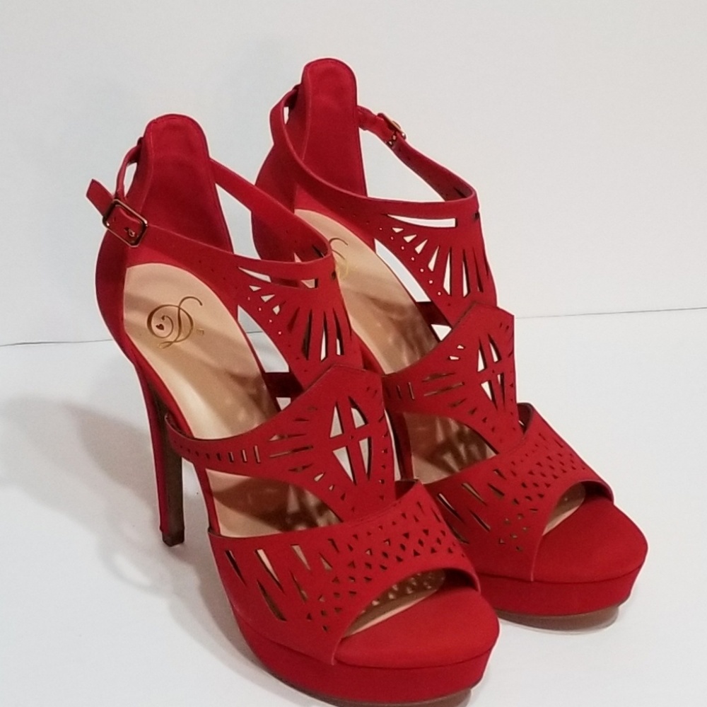 Red Stiletto Sandal - Picture 7 of 8